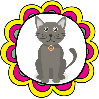 Sophira cat Cartoon Headshot